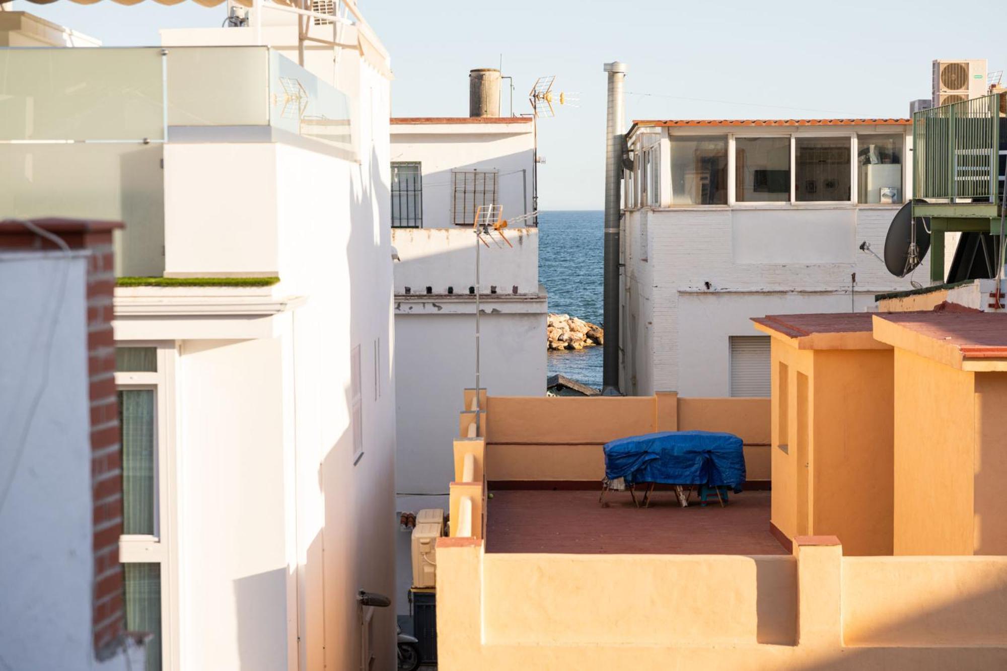 Premium Malaga Beach With Terrace Bagian luar foto