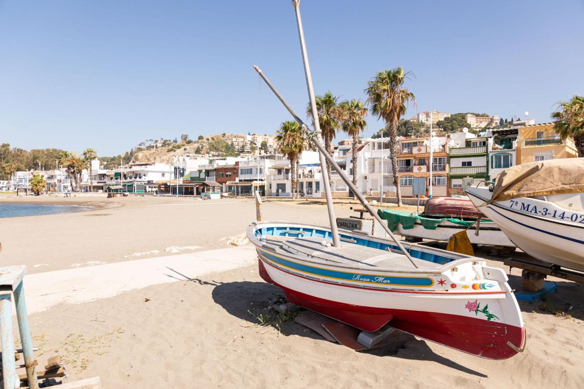 Premium Malaga Beach With Terrace Bagian luar foto